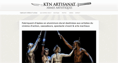 Desktop Screenshot of ktn-artisanat.com